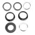 Folding Bicycle Bowl Set 44MM Aluminum Alloy Build in Bearing Headset Bicycle AccessoriesBlack