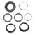 Folding Bicycle Bowl Set 44MM Aluminum Alloy Build in Bearing Headset Bicycle AccessoriesBlack