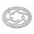 100mm Wide Brake Disc Stainless Steel 5 Hole Brake Disc with 5 Screws for Xiaomi M365 Electric Scooter