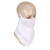 Mountain Biking Sun Protection Scarf Multifunctional Outdoor Sports Breathable Triangle Face Cover Scarf for Cycling White