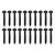 20 Pcs Pickup Mounting Screws Metal High Strength Replacement Electric Guitar Bass Pickup Screw Black