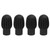4Pcs Silicone Drumstick Tips Silent Practice Drum Mute Dampener Percussion AccessoriesBlack
