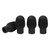 4Pcs Silicone Drumstick Tips Silent Practice Drum Mute Dampener Percussion AccessoriesBlack