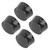 4Pcs Acrylic Bass Knobs Electric Guitar Volume Control Potentiometer Hat Guitar AccessoriesGold on Black