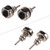 2pcs Guitar Strap Locks Metal Security Quick Release Strap Buttons Retainer Silver for Acoustic Electric Guitars Bass