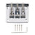 3 String Guitar Metal Tailpiece Bridge Parts Musical Instrument Accessory