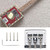 3 String Guitar Metal Tailpiece Bridge Parts Musical Instrument Accessory