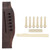 Guitar Preslotted Bridge Set Rosewood Plastic Saddle Nut Pin Sets for Acoustic Guitars