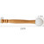 Rubber Mallet Stick Beater for Crystal Singing Bowl Wooden Handle Professional Sound Bowl Striker with Rubber Ring Meditation Bowl Accessory Ivory