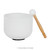Rubber Mallet Stick Beater for Crystal Singing Bowl Wooden Handle Professional Sound Bowl Striker with Rubber Ring Meditation Bowl Accessory Ivory