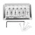 Fixed Hardtail Guitar Bridge U Shape Saddle Bridge Replacement Metal Electric Guitar String Bridge Silver