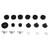 Drum Kit Non Slip Felt Pad Set Wing Nuts Stand Sleeves Cymbal Washers Replacement AccessoriesBlack