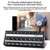 HA800S Headphone Amplifier 8 Channels Mono/Stereo Metal Stereo Headphone Amps Audio Amp. Ultra-compact 8-Channel Mini Audio Stereo Microphone AMP. with Power Adapter