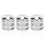 3Pcs Guitar Control Knob Metal Potentiometer Cover Instrument Accessory Set Kit for Bass