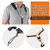 Adjustable Saxophone Strap Saxophone Harness Strap Padded Saxophone Shoulder Strap Leather Sax Strap Metal Hook for Tenor/ Soprano/ Alto Saxophones Clarinet