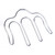 2PCs Music Page Holder Book Clip Musical Instrument Accessories  M Type Iron Lightweight(Silver )
