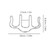 2PCs Music Page Holder Book Clip Musical Instrument Accessories  M Type Iron Lightweight(Silver )