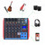 AG-6 Portable 6-Channel Mixing Console Digital Audio Mixer +48V Phantom Power Supports BT/USB/MP3 Connection for Music Recording DJ Network Live Broadcast Karaoke