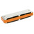 Blues Harmonica 10‑Hole Mouthorgan E Key Wind Instrument Waterproof Corrosion‑Resistant(Orange )