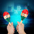 1 Pair of Durable Wooden Maracas Large 25cm Musical Educational Instrument Toy for Children