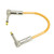6 Pcs Guitar Patch Cable 6 Inch 6.35mm Right Angle Audio Cable for Effect Pedal Mixer Amplifier Electric Guitars Basses Yellow