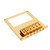 Guitar Bridge Metal Adjustable 6 String Bridge Accommodate Humbucking Pickups Gold