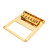 Guitar Bridge Metal Adjustable 6 String Bridge Accommodate Humbucking Pickups Gold