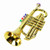 Trumpet Toy Kids Plastic Noise Maker with Cymbal Musical Wind Instrument for Beginners