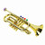 Trumpet Toy Kids Plastic Noise Maker with Cymbal Musical Wind Instrument for Beginners