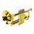 Trumpet Toy Kids Plastic Noise Maker with Cymbal Musical Wind Instrument for Beginners