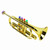 Trumpet Toy Kids Plastic Noise Maker with Cymbal Musical Wind Instrument for Beginners