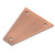 Guitar Truss Rod Cover 3 Hole Triangular Metal Truss Rod Plate Replacement for Electric Guitar Bass Protection GR09A