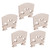 5Pcs Violin Bridge Maple Wood Replacement for 4/4 Size Musical Instrument Accessories