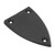 Triangle Truss Rod Cover 3 Hole Plastic for Bass Acoustic Electric Guitar Replacement Parts Black