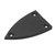 Triangle Truss Rod Cover 3 Hole Plastic for Bass Acoustic Electric Guitar Replacement Parts Black