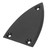 Triangle Truss Rod Cover 3 Hole Plastic for Bass Acoustic Electric Guitar Replacement Parts Black