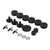 Pack of 18 PCS Drum Kit Accessories Set Cymbal Stand Felts Hi-Hat Clutch Felts Hi Hat Cup Felts Cymbal Wing Nuts Cymbal Sleeves and Metal Gaskets Replacement Grey
