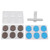 3 Sheets Silicone Mute Pad Drum Kit Soft Dampeners Replacement Sound Damping Mats with T Wrench