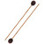 2Pcs Marimba Mallets Maple Rods Woolen Twisted Percussion Instrument Playing AccessoriesBrown Ball