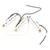 3PCS Electric Guitar Pickup Single Coil Bridge Pickup Kit with Springs and Screws Musical Instrument Accessories Light Yellow