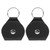 2Pcs Guitar Pick Bag PU Keychain Portable Musical Instrument Accessories Storage CaseBlack