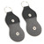 2Pcs Guitar Pick Bag PU Keychain Portable Musical Instrument Accessories Storage CaseBlack