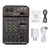 Musical Mini Audio Mixer Multi-function Effects Mixing Console USB BT Connection 48V Phantom Power for Conference Recording Karaoke Live Broadcast