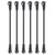 6PCS Guitar Effect Pedal Cables 6.35mm Elbow Right Angle Connector Head 6in Length