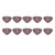 10Pcs Guitar Picks Celluloid Music Instrument Accessories for Acoustic Classical Electric Bass0.71mm Musical Note Pattern