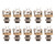 10 Pcs Guitar Mono Jack Professional Standard Metal Mono Jack Electric Guitar Accessory