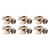 10 Pcs Guitar Mono Jack Professional Standard Metal Mono Jack Electric Guitar Accessory
