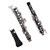 Professional Oboe C Key Semi-automatic Style Nickel-plated Keys Woodwind Instrument with Oboe Reed Gloves Leather Case Carry Bag Cleaning Cloth Mini Screwdriver