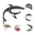 Guitar Clamp Alloy Long Lasting Electric Guitar Ukulele Clamp for Beginners Professionals