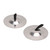 2Pcs Finger Cymbals Pure Copper Wear Resistant Easy Grip Finger Bell for Dance Party Holiday Silver